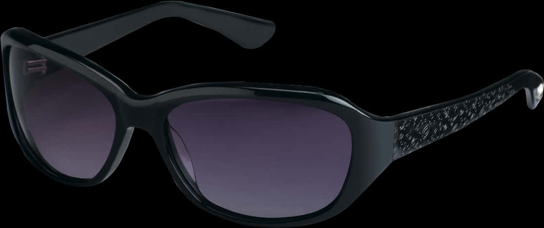Black Fashion Sunglasses Isolated PNG