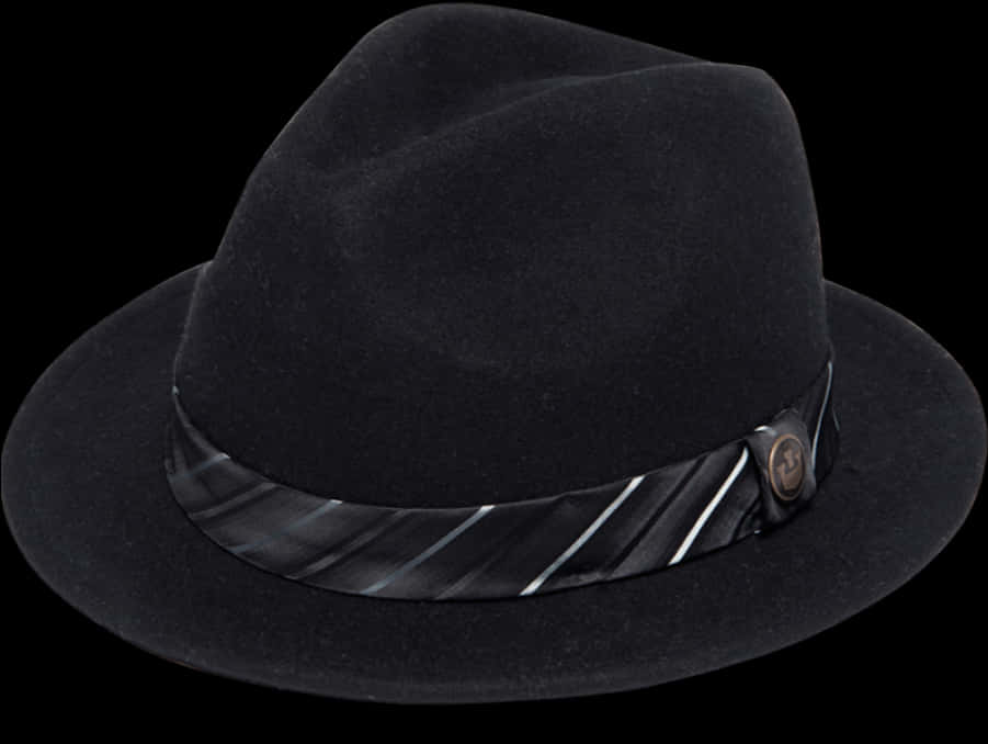 Black Fedora Hat PNG