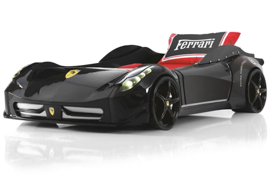 Black Ferrari Race Car Concept PNG