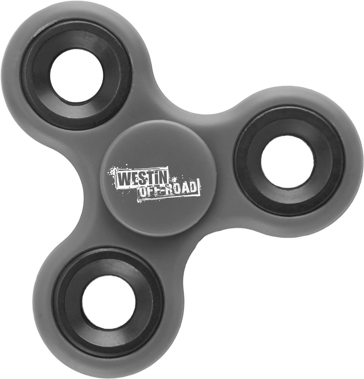 Black Fidget Spinnerwith Logo PNG