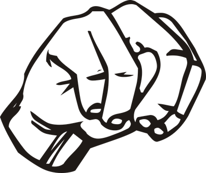 Black Fist Icon PNG