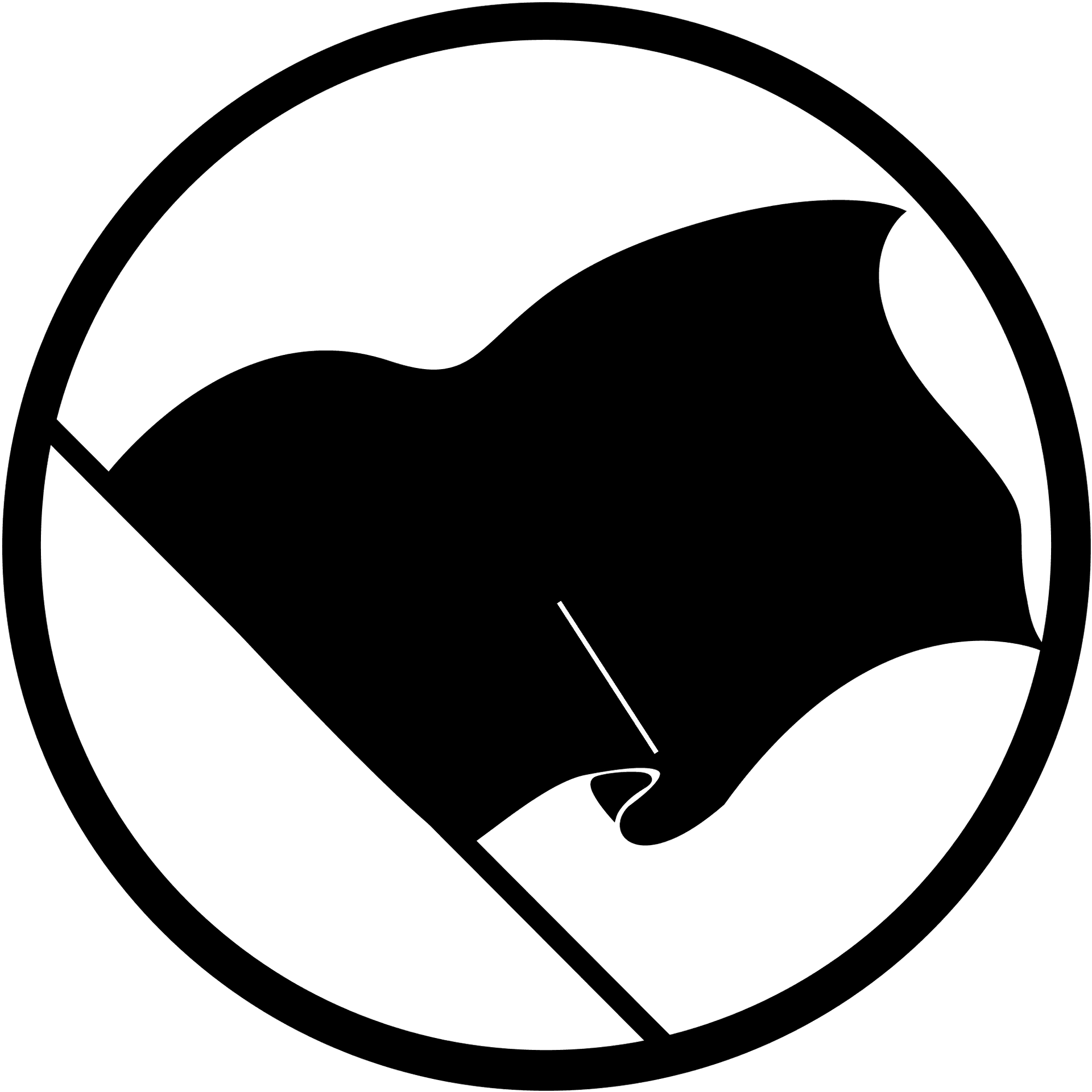 Download Black Flag Logo Silhouette | Wallpapers.com