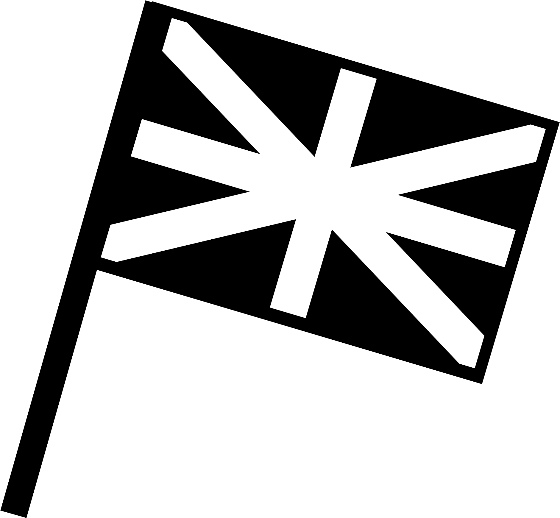 Black Flag White Emblem PNG
