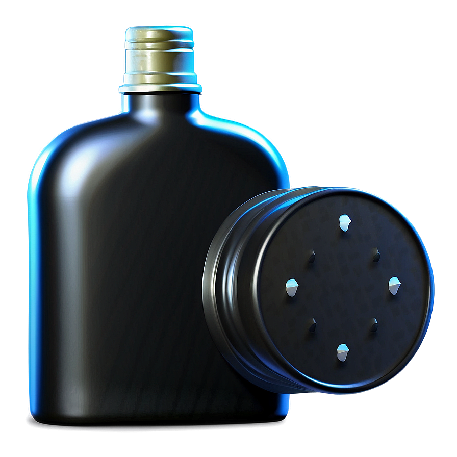 Black Flask Png 06122024 PNG