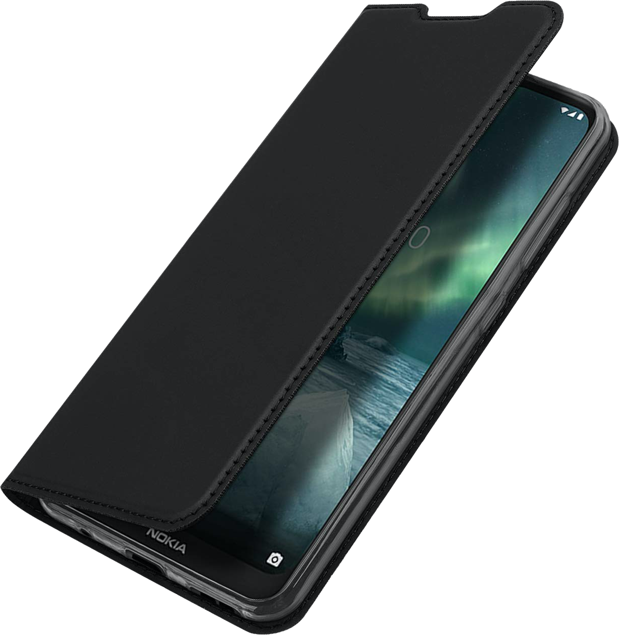 Black Flip Cover Nokia Smartphone SVG