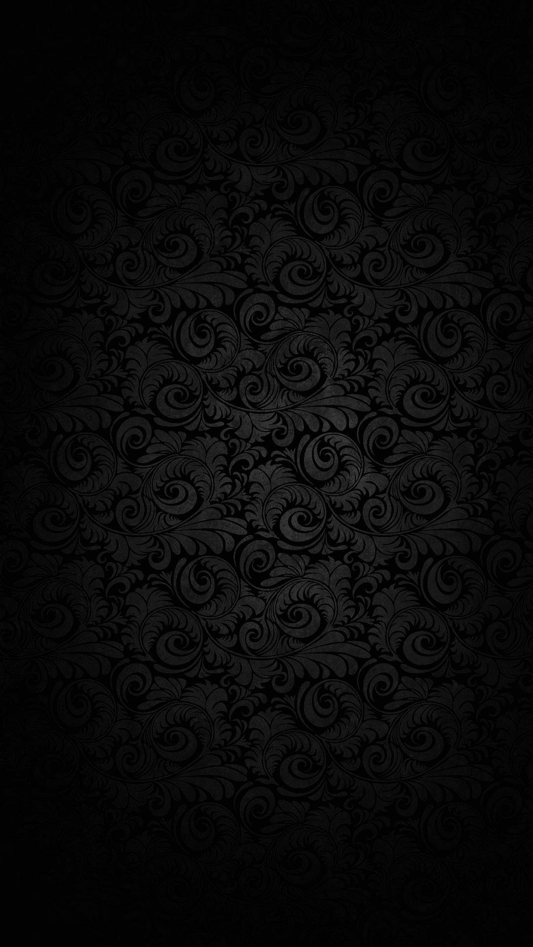Black Floral 4k Ultra Hd Dark Phone