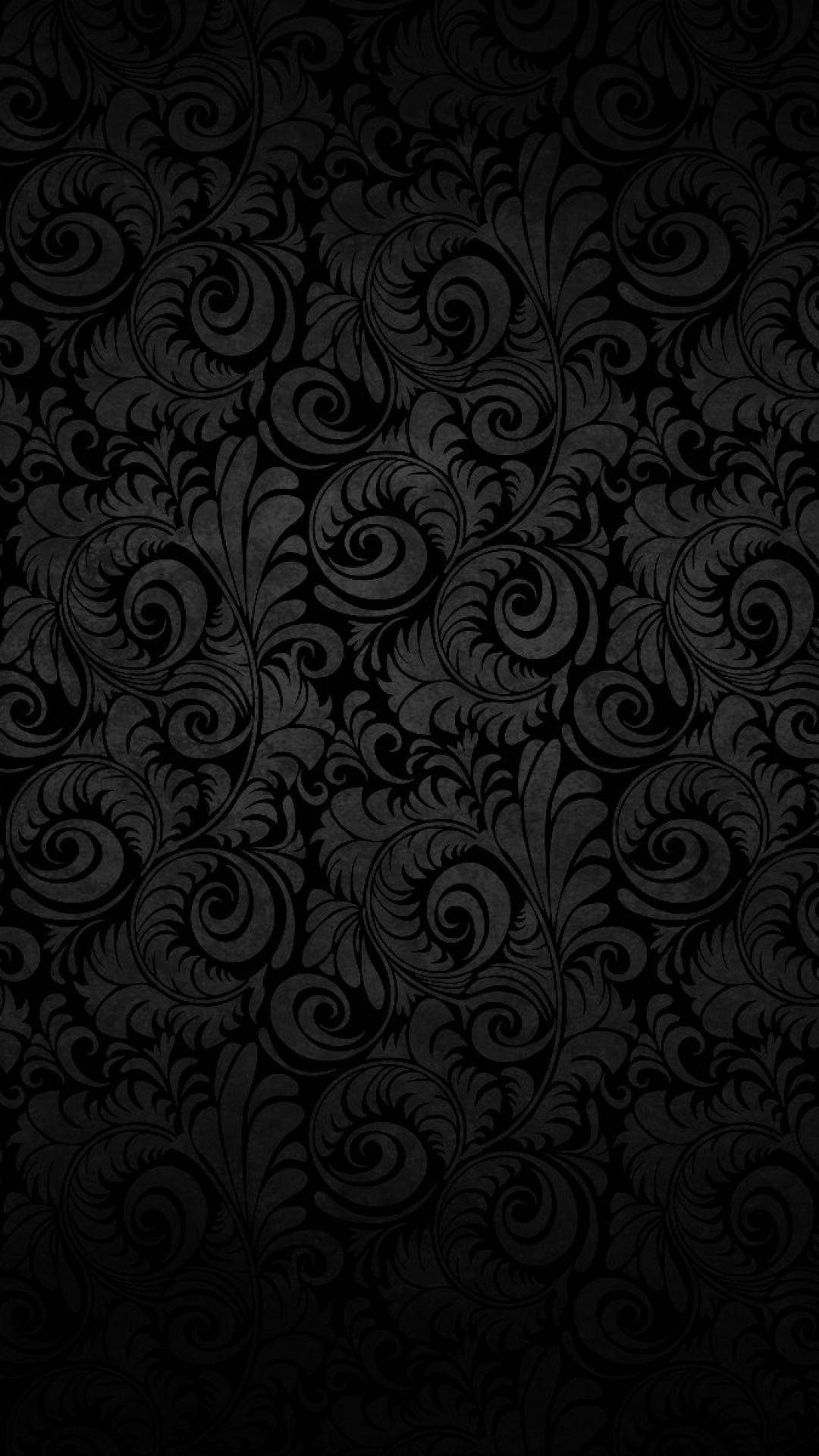 Black Floral Iphone 6s Plus Wallpaper