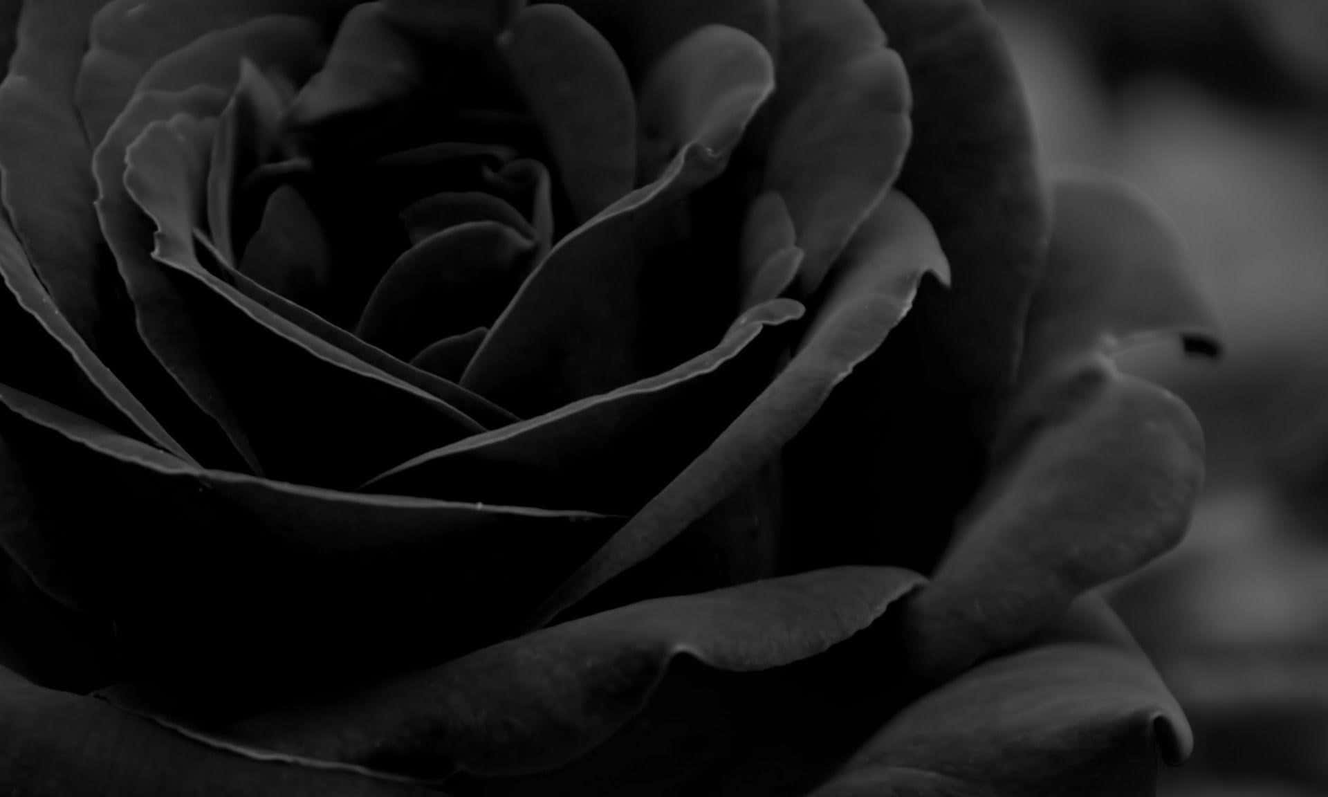 Black Roses In Black And White