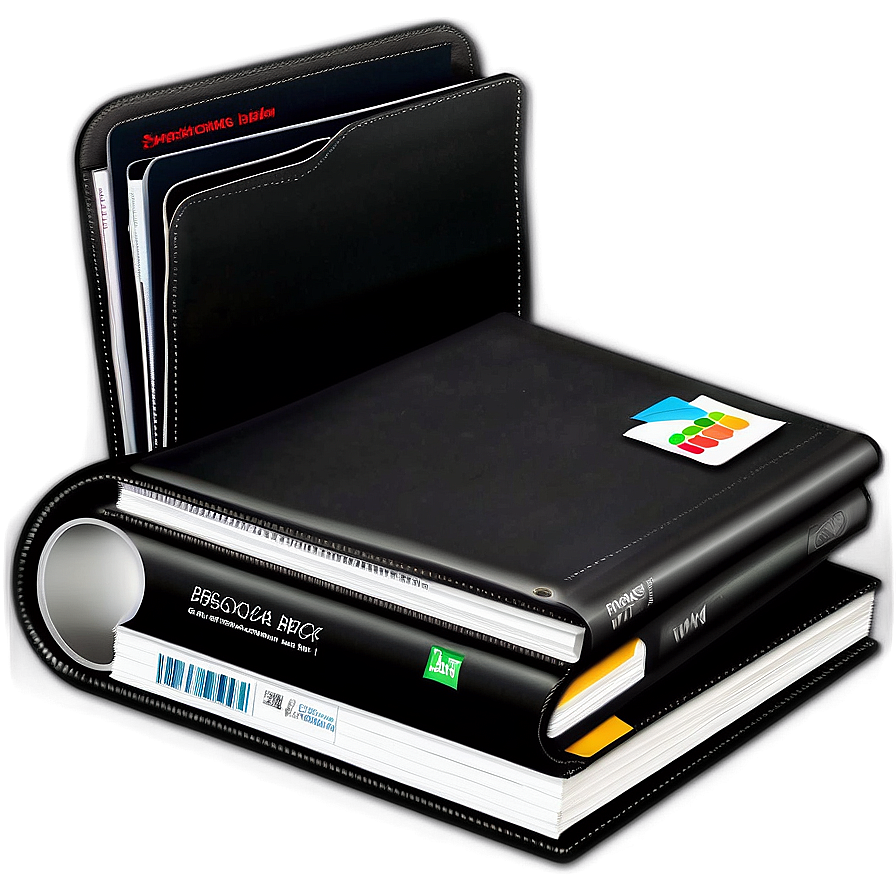 Black Folder For Business Png Vhb80 PNG