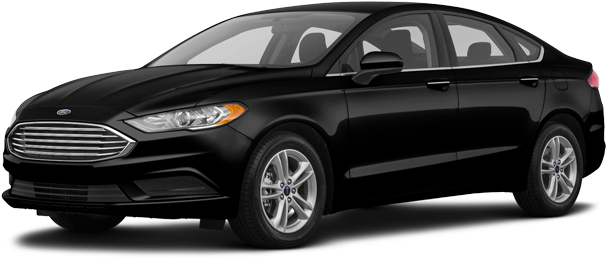Black Ford Fusion Side View PNG