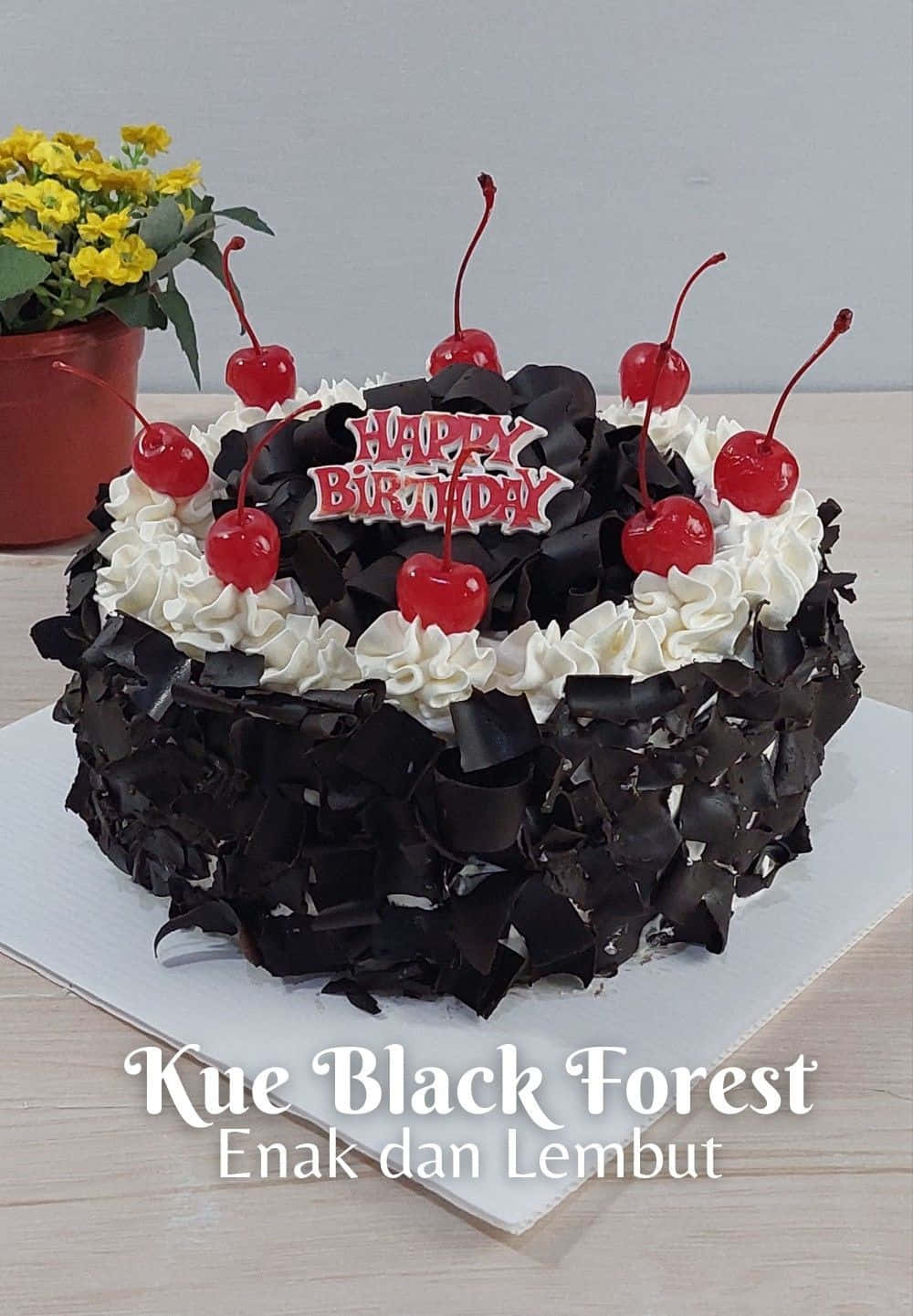 Sweet and Delicious Black Forest Cake Wallpaper