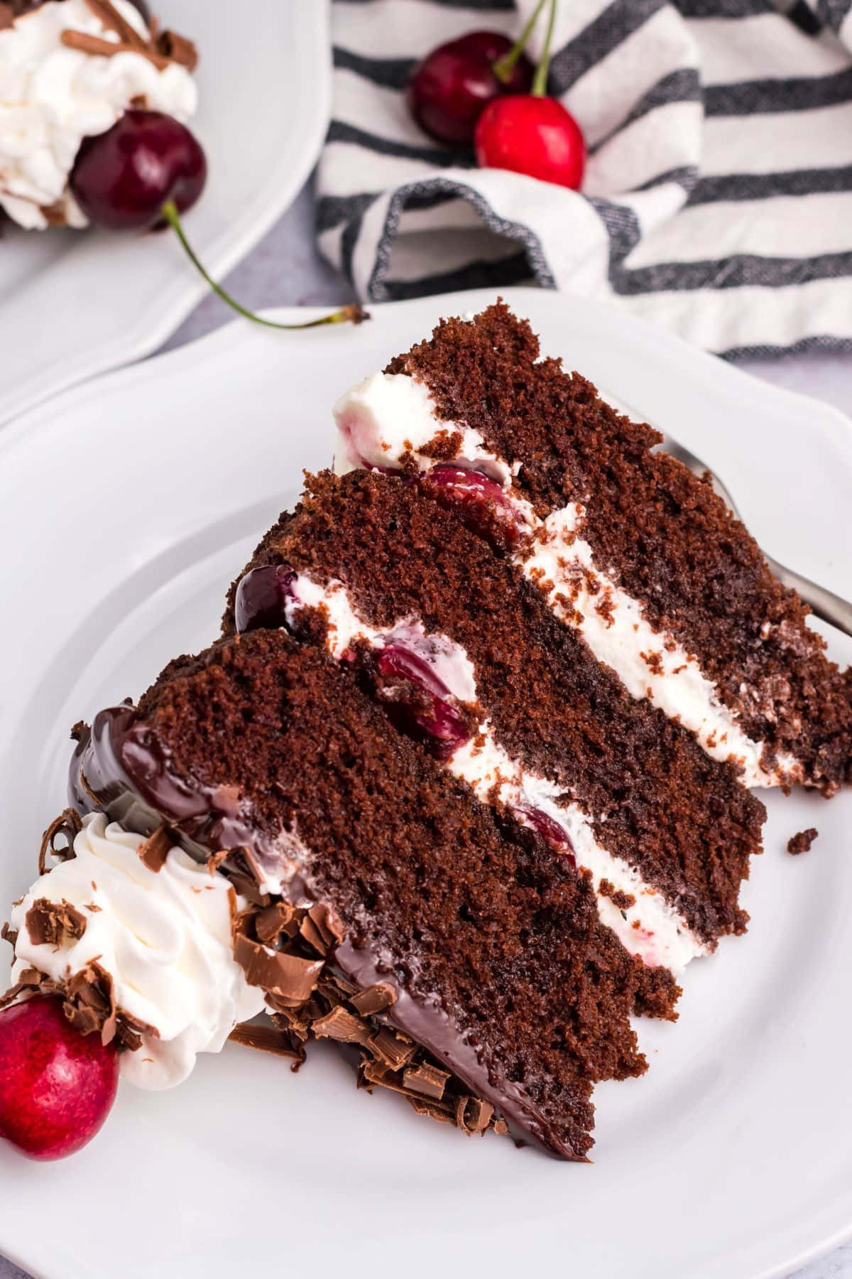 Deliciously decadent Black Forest Cake Wallpaper