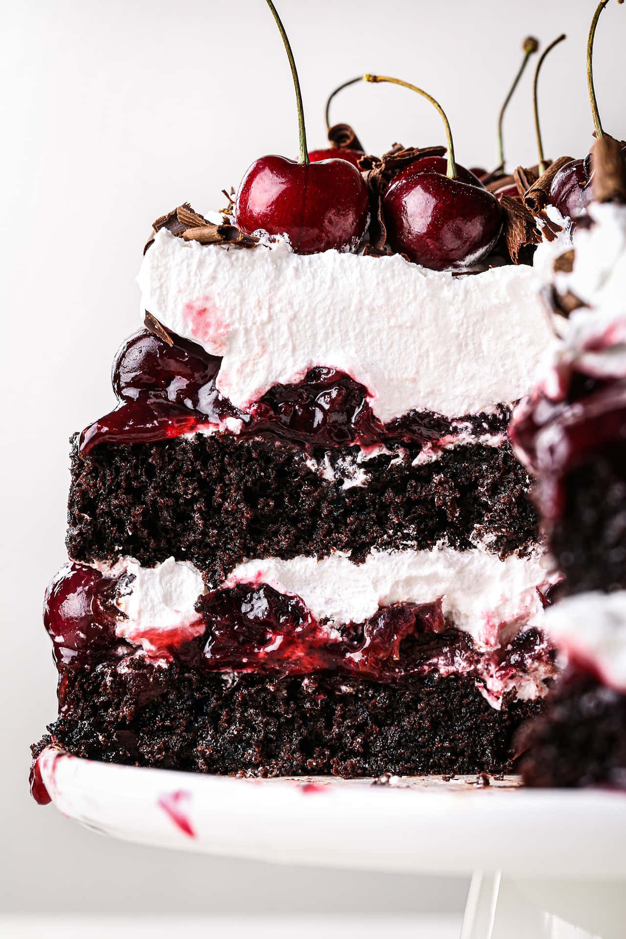 A classic Black Forest Cake - traditional and delicious Wallpaper