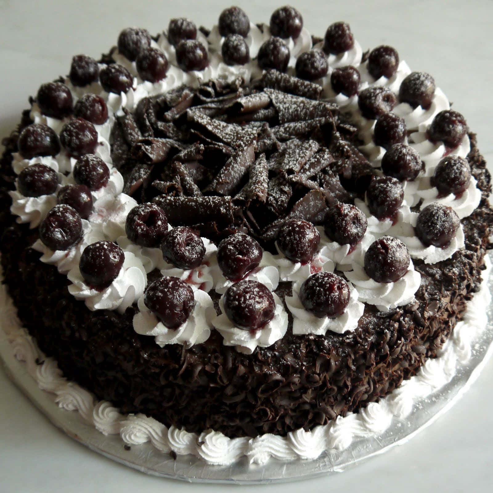 Enjoy the deliciousness of Black Forest Cake Wallpaper