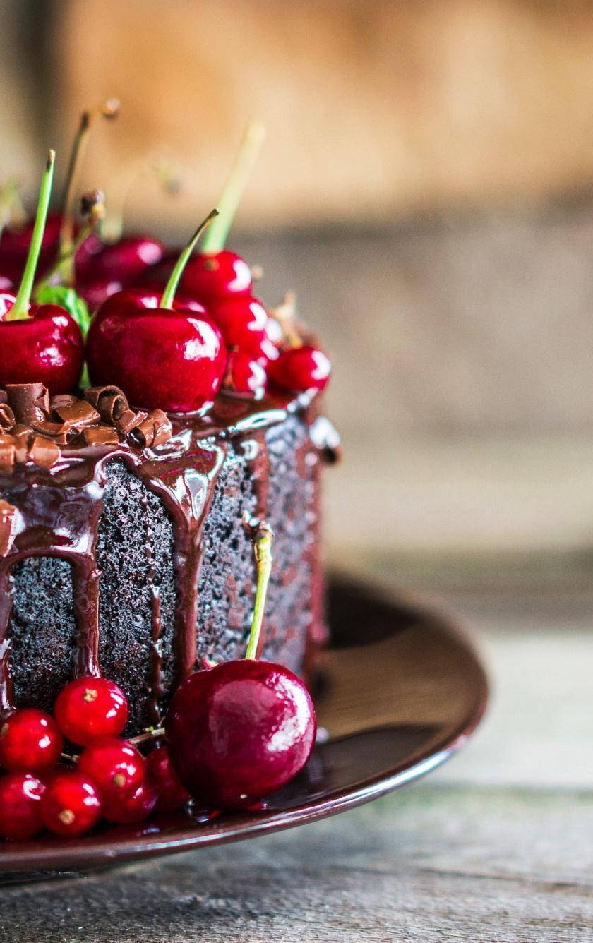 Black Forest Cake Food Iphone Wallpaper