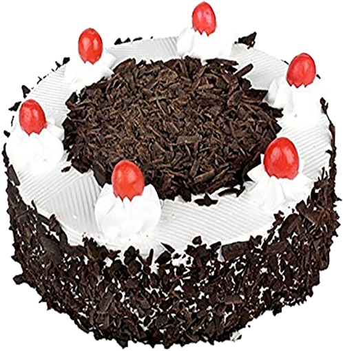 Black Forest Cake Top View PNG