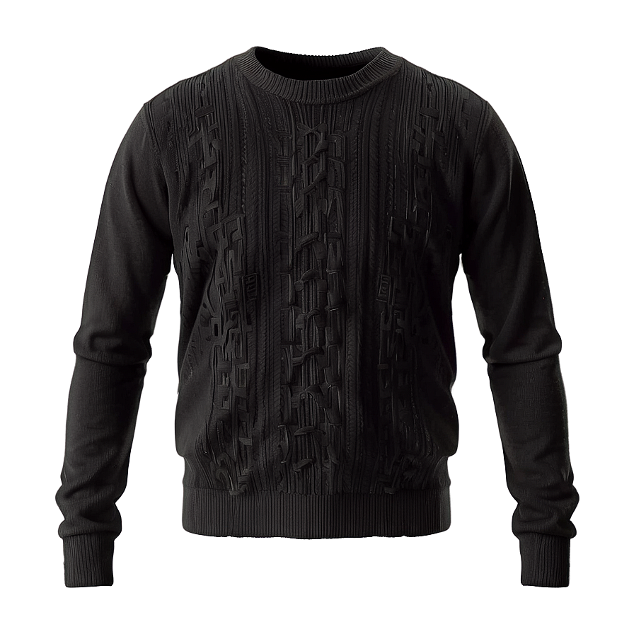 Black Formal Sweater Png 16 PNG