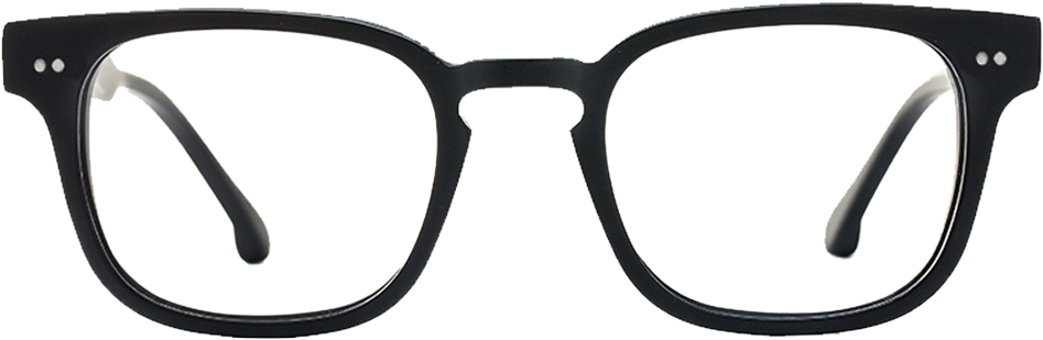 Black Frame Eyeglasses PNG