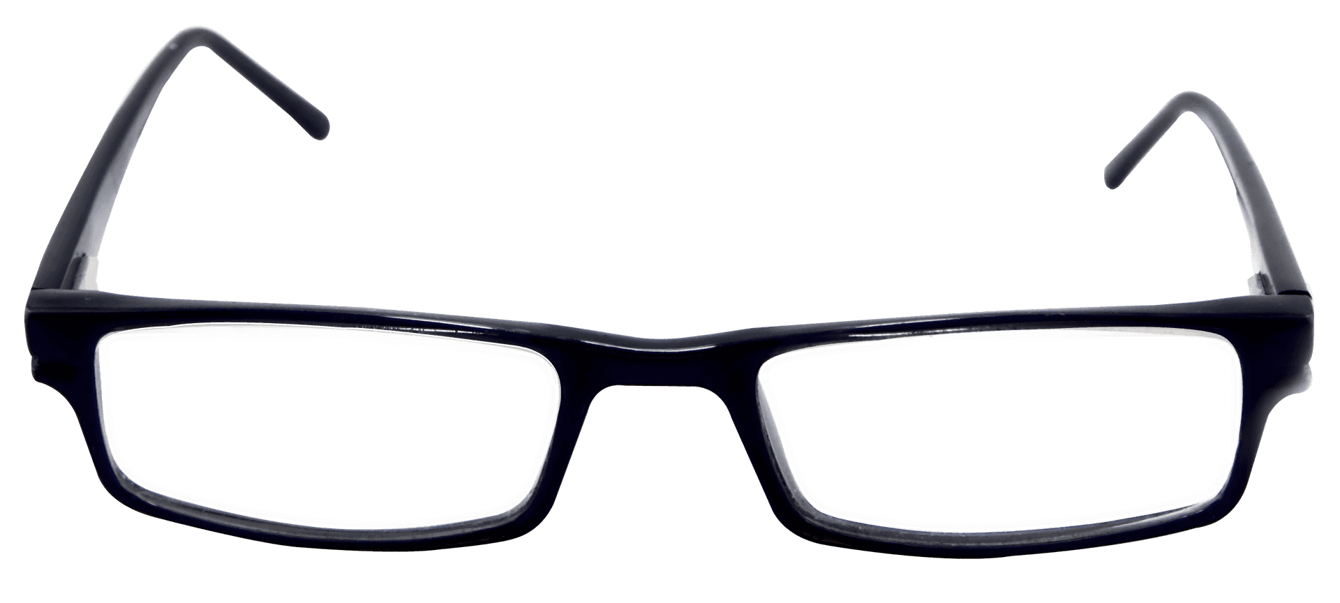 Black Frame Eyeglasses Isolated PNG