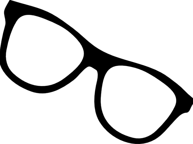Black Frame Eyeglasses Silhouette PNG