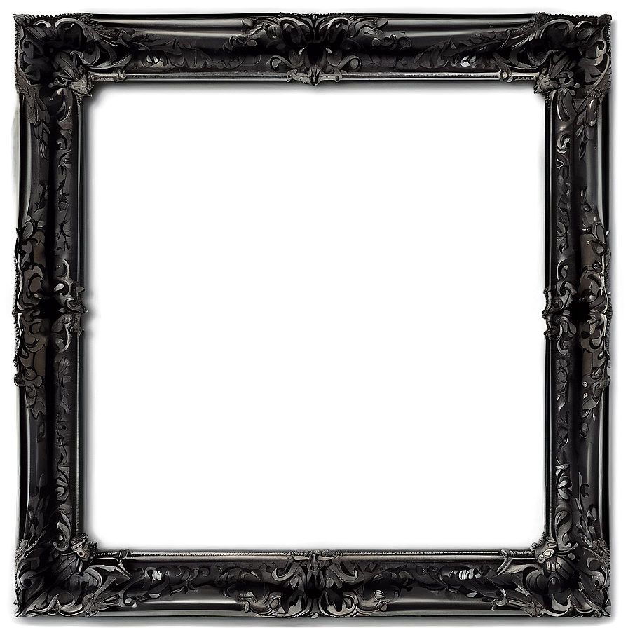 Black Frame For Canvas Png Fvd PNG