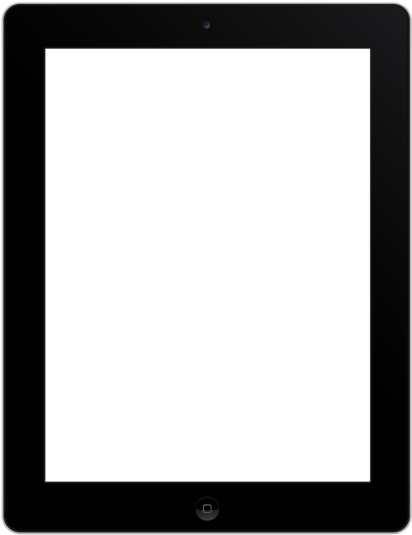 Black Frame White Screeni Pad PNG
