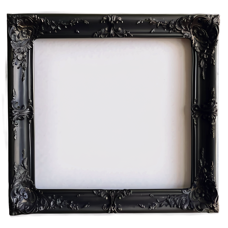 Black Frame With Shadow Box Png 06262024 PNG