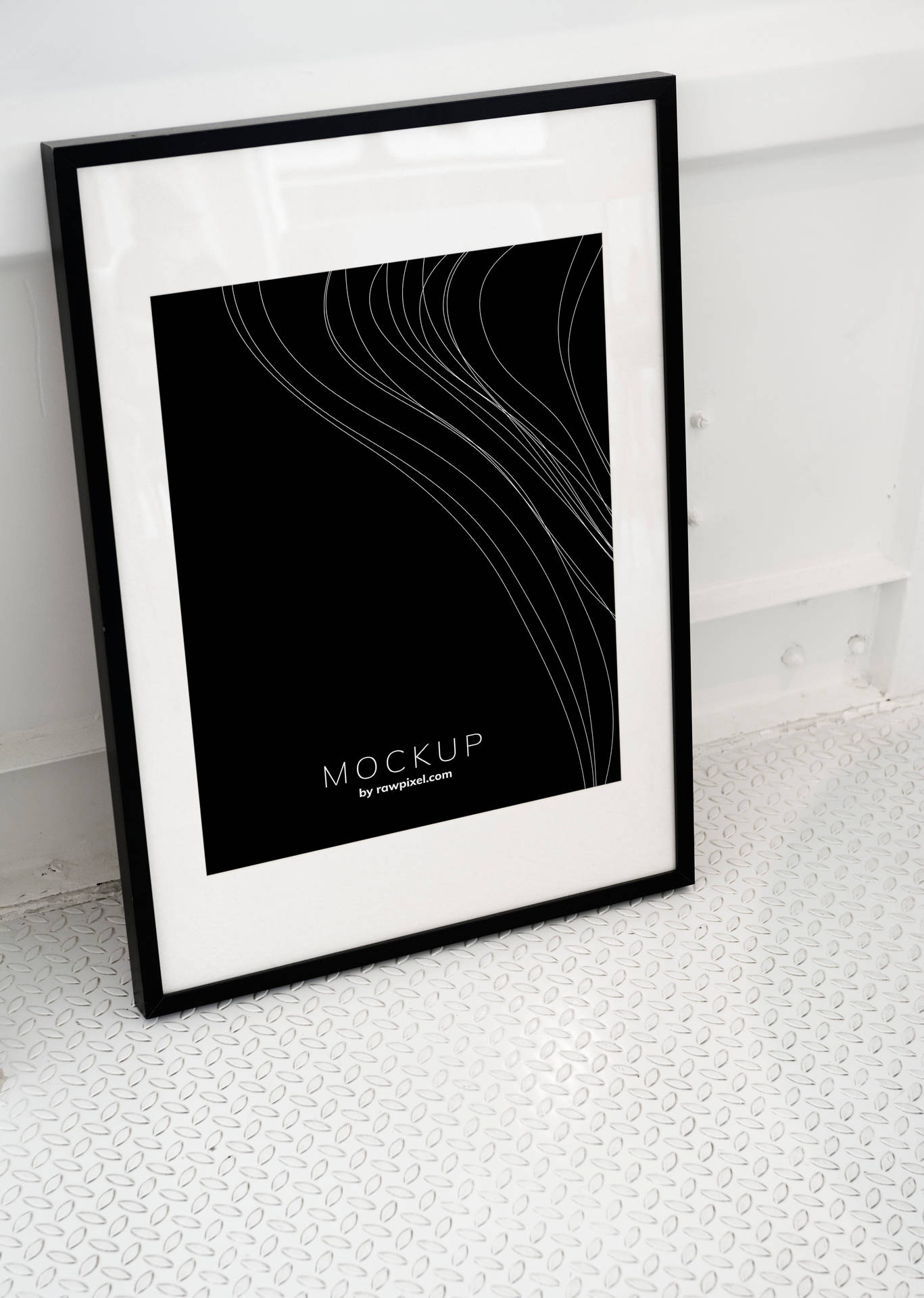 Black Framed Mockup Poster Wallpaper