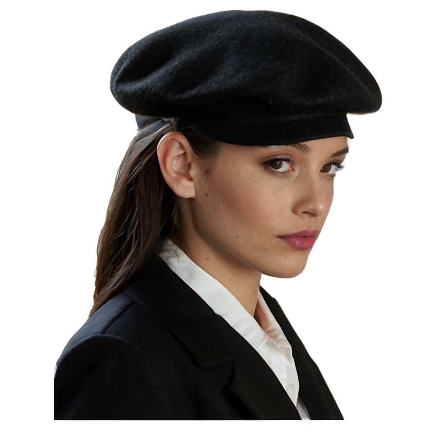 Black French Beret Png Qrh PNG