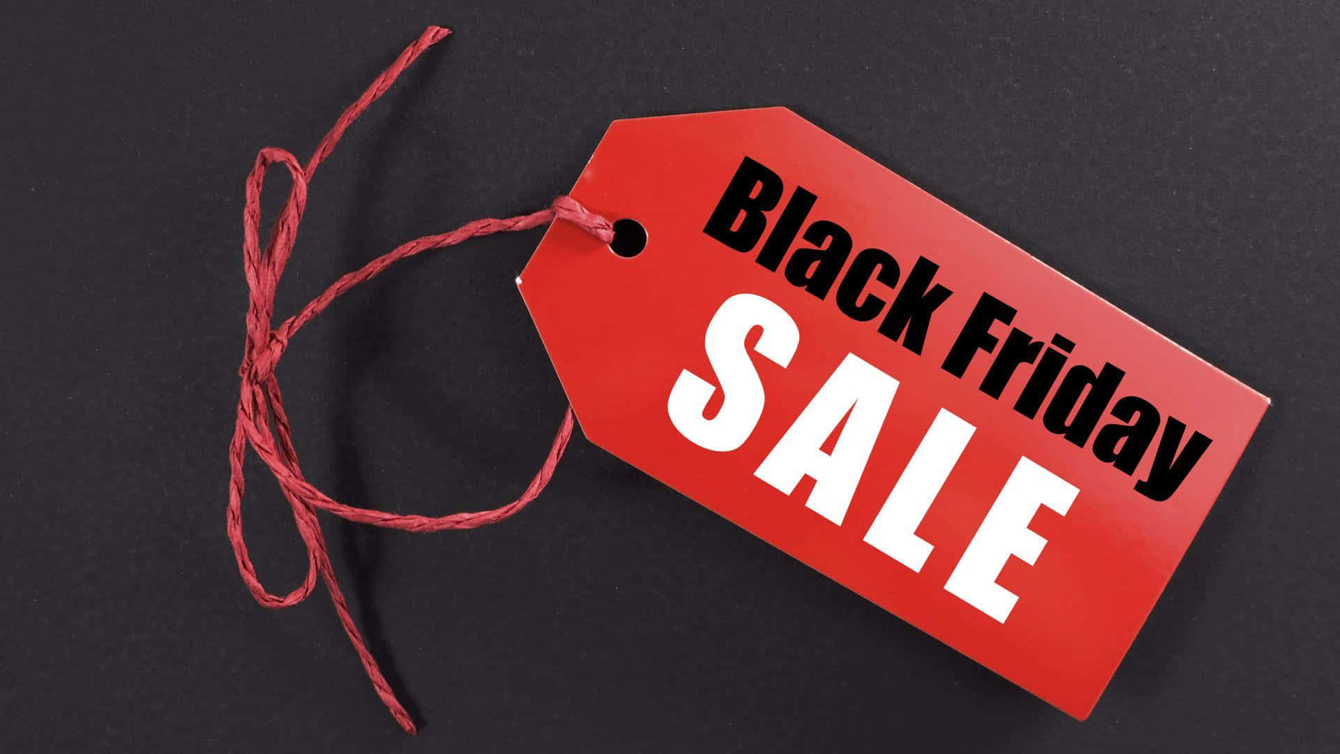 Black Friday Sale Tag On A Black Background