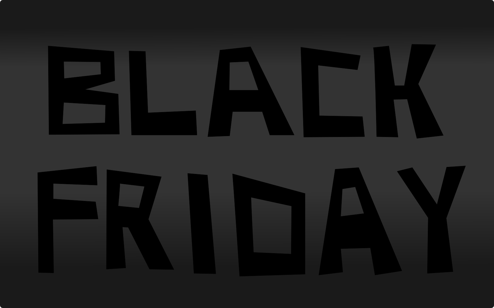 Black Friday Logo On A Black Background