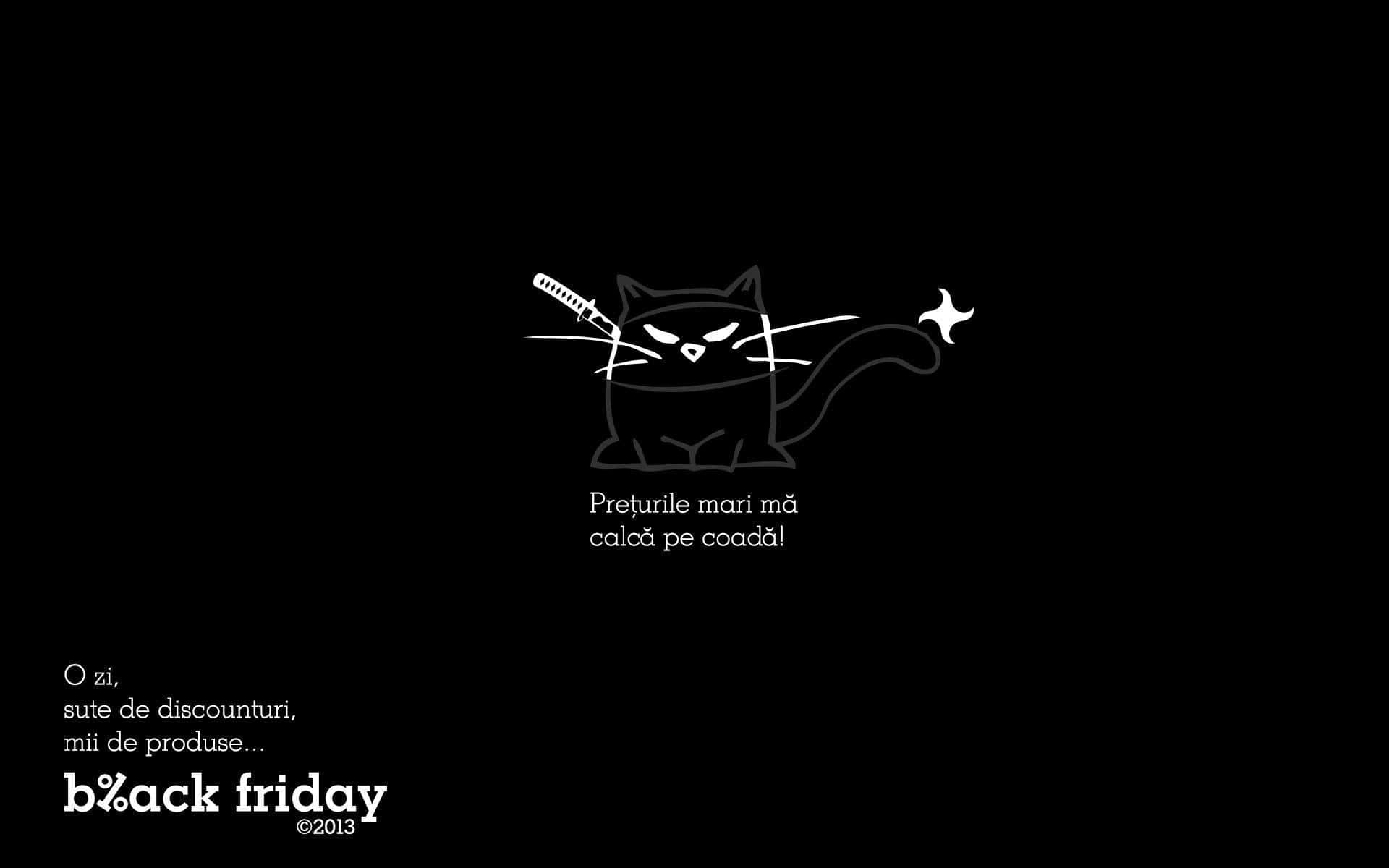 Black Friday - A Black Cat With A Knife