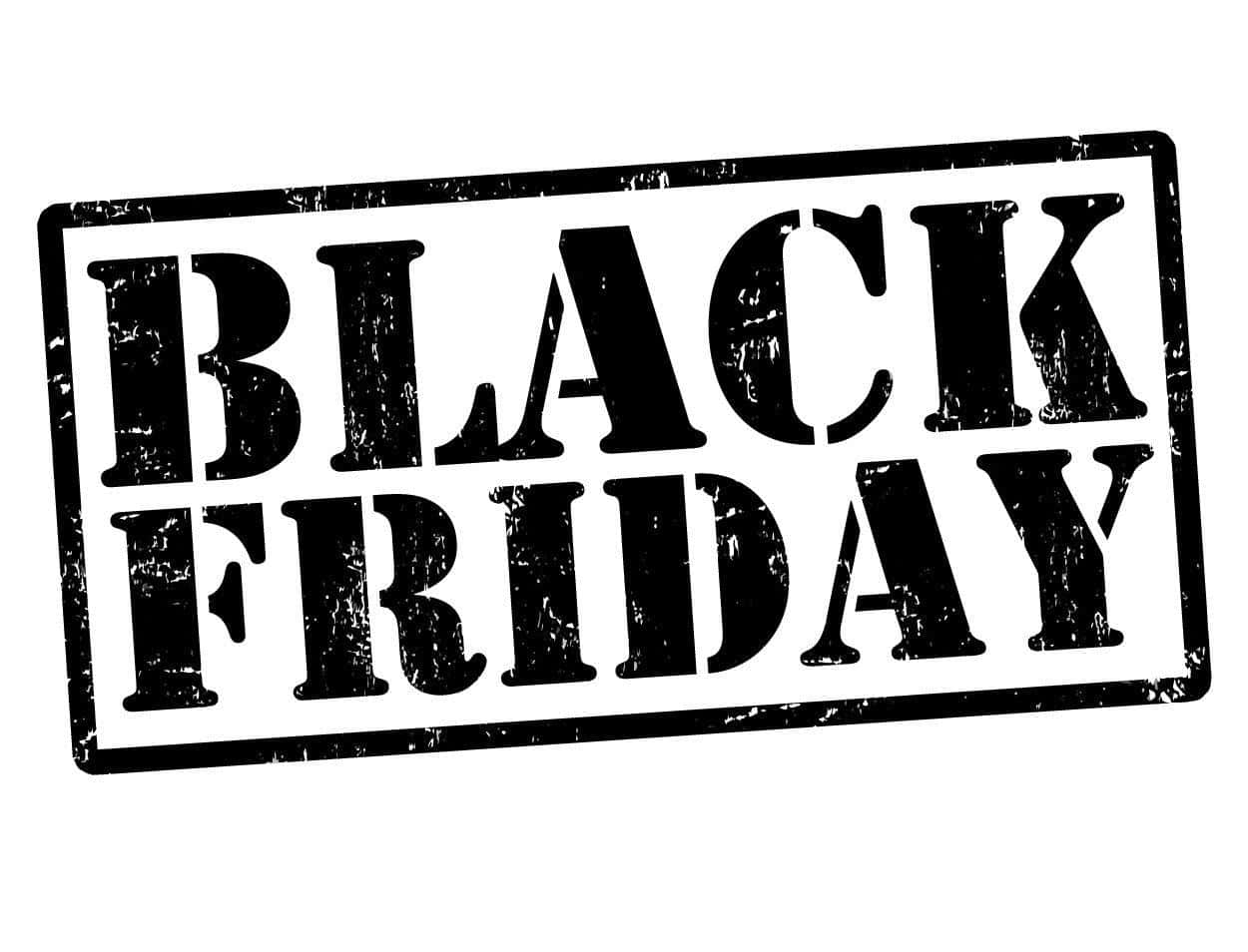 Black Friday Stamp On A White Background