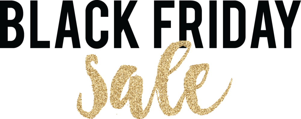 Black Friday Glitter Sale Text PNG