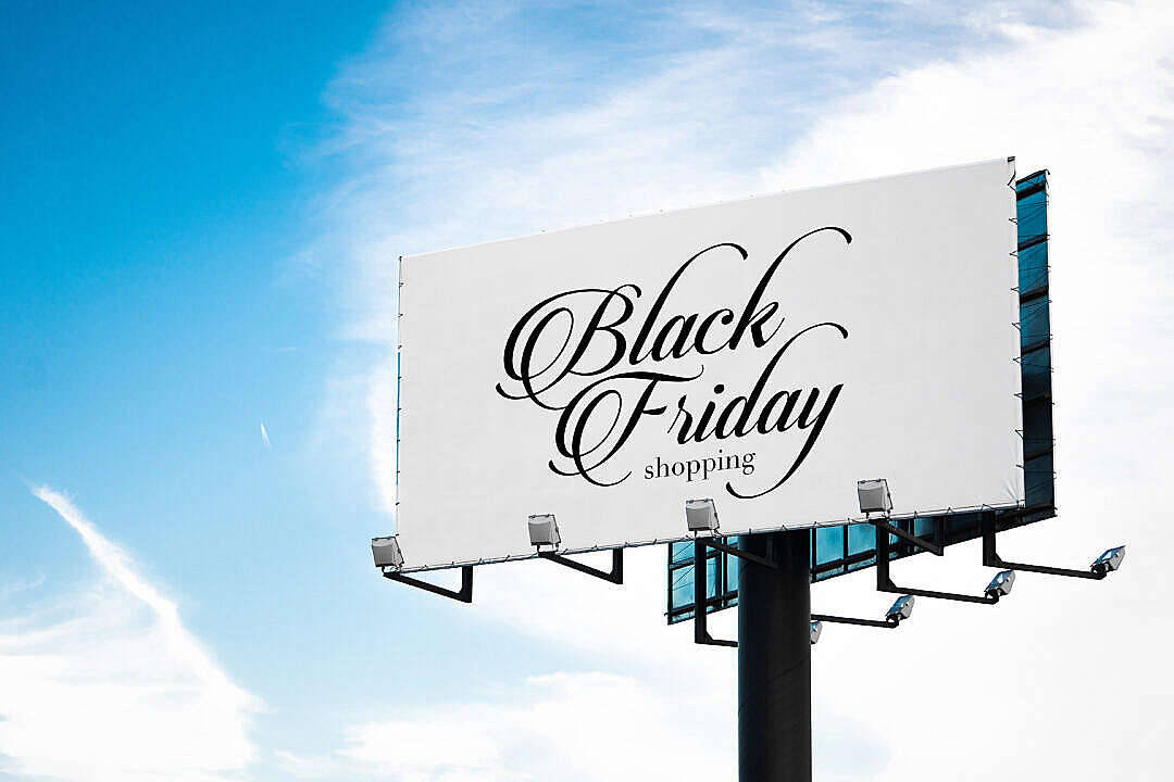 Black Friday Luxury Billboard Advertisement Wallpaper