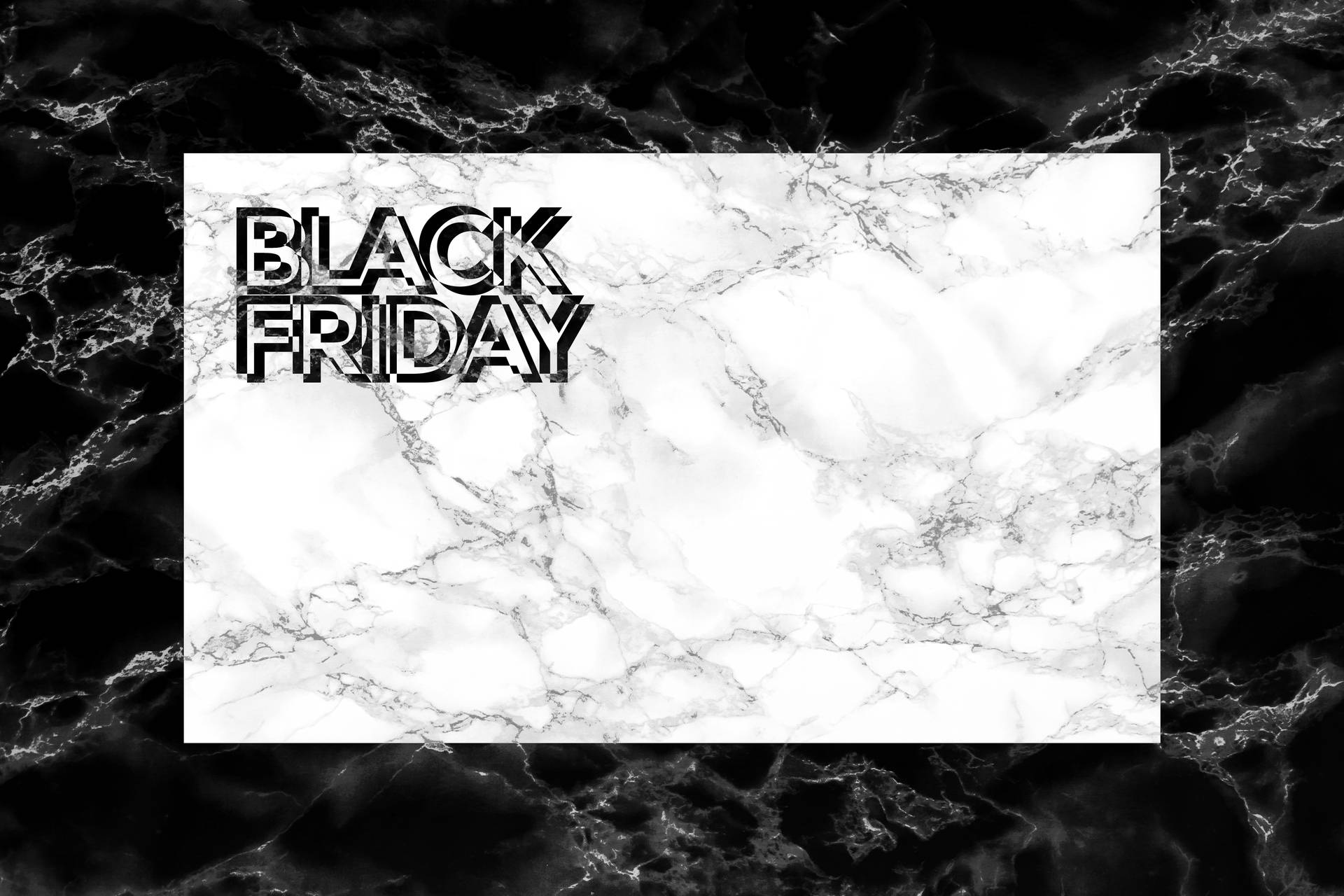 Black Friday Marble Card Template Wallpaper