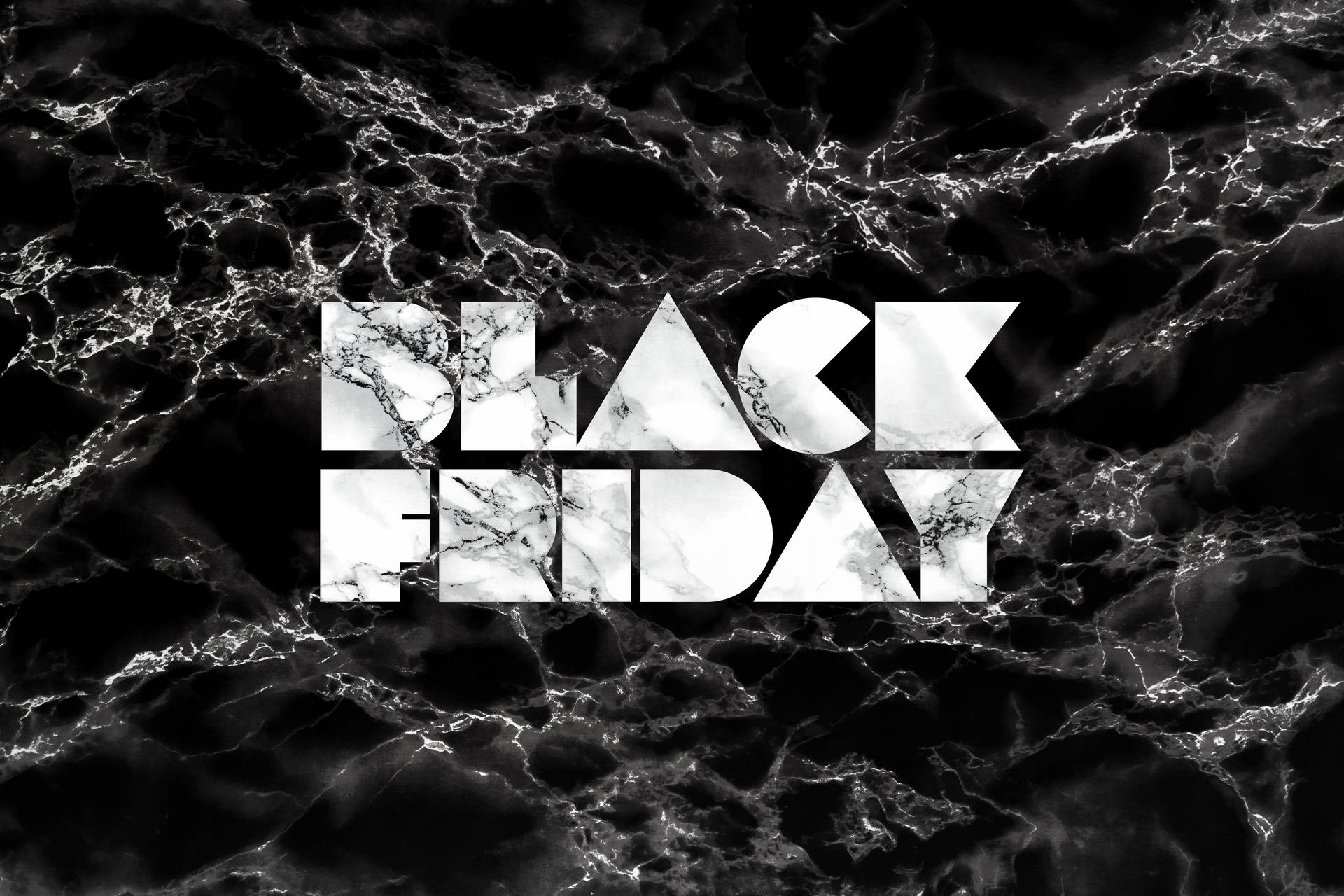 Black Friday Marble Design Wallpaper