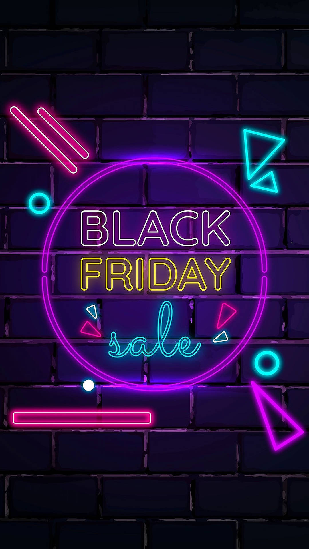Black Friday Neon Lights Wallpaper