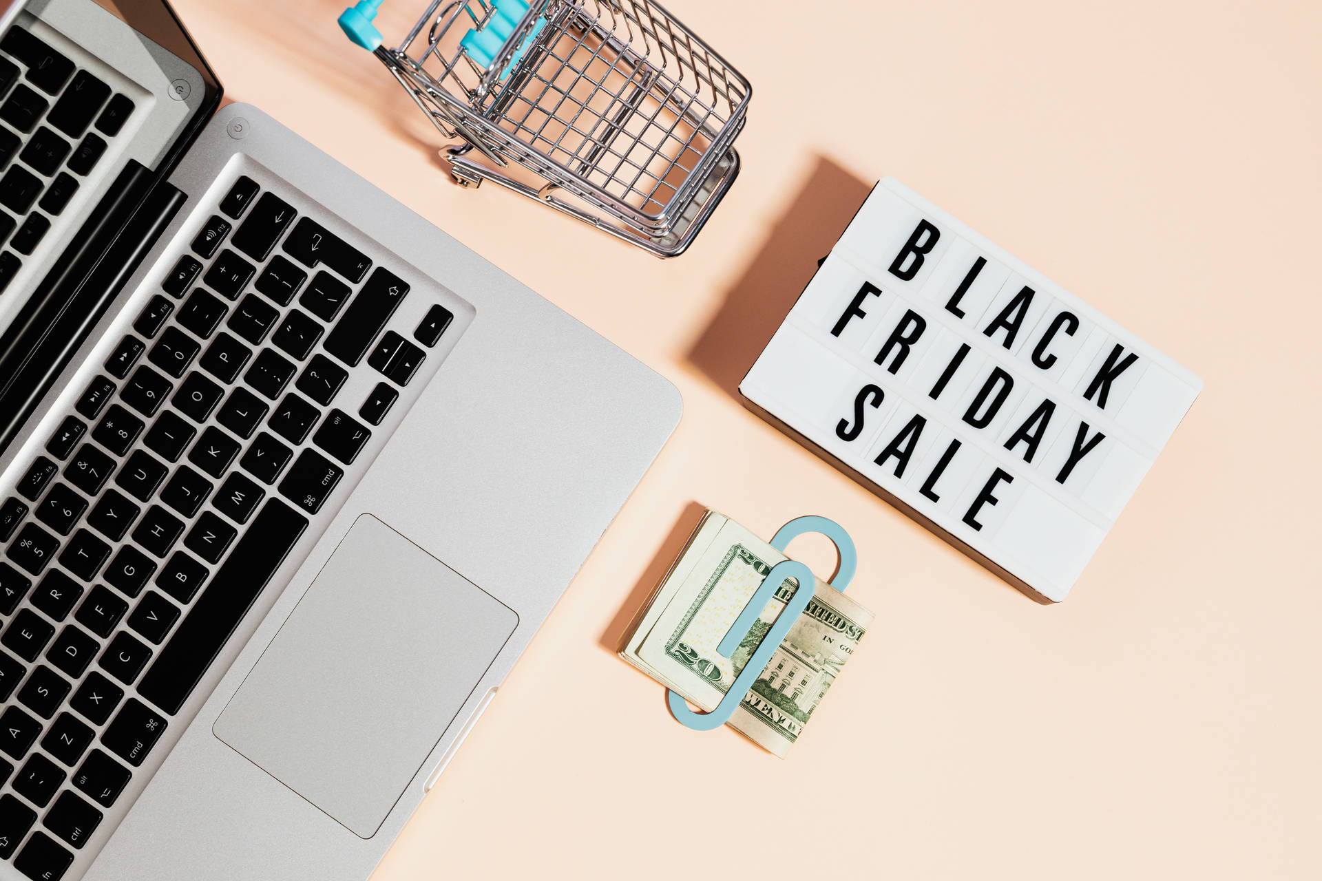 Black Friday Sale Pastels Aesthetic Computer Background