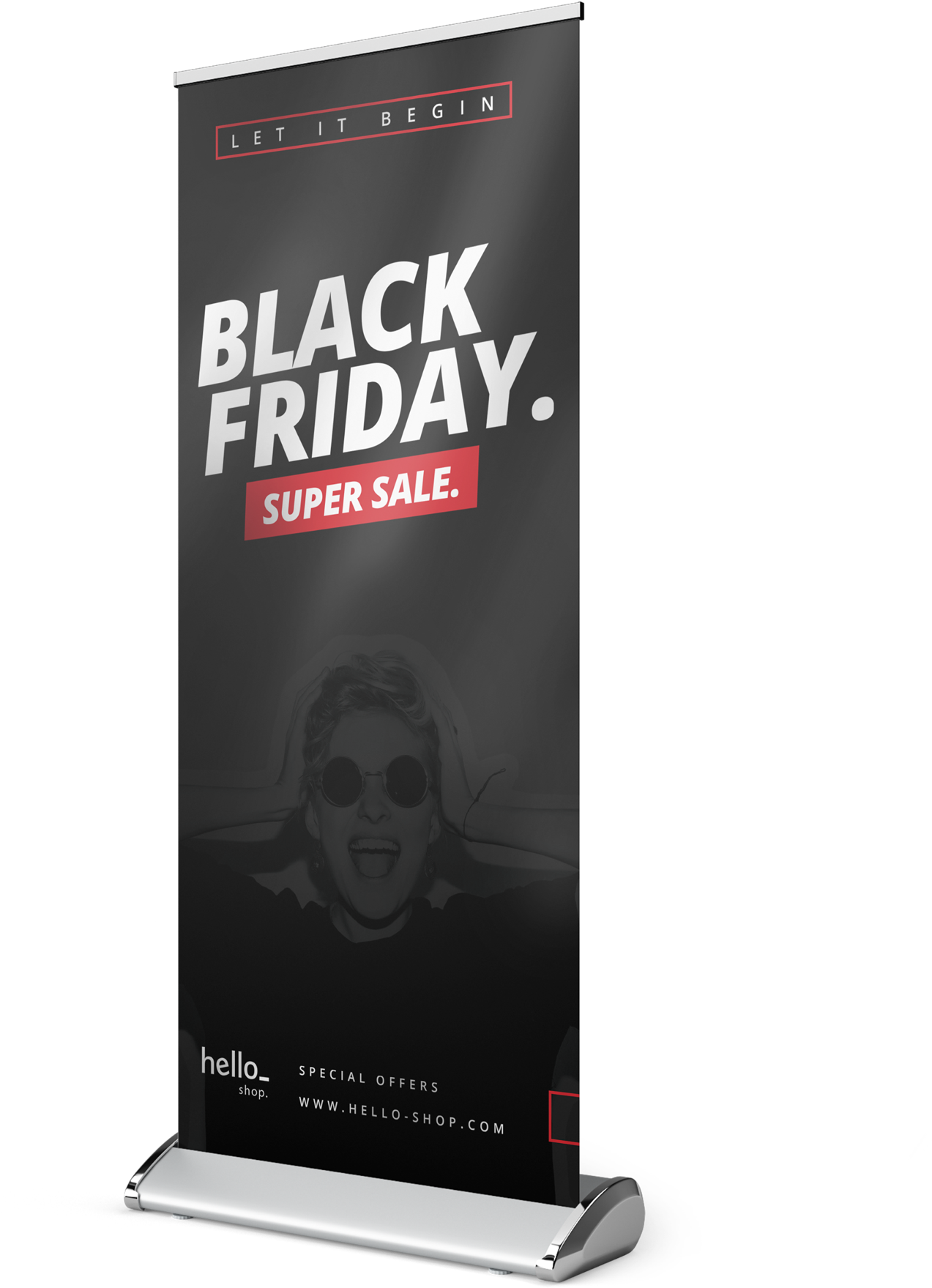 Black Friday Super Sale Banner PNG