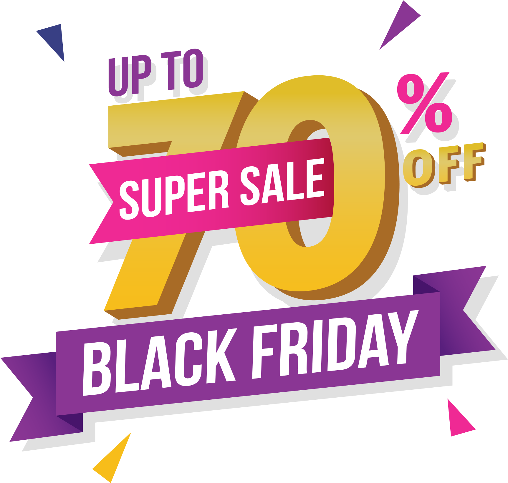 Black Friday Super Sale70 Percent Off PNG