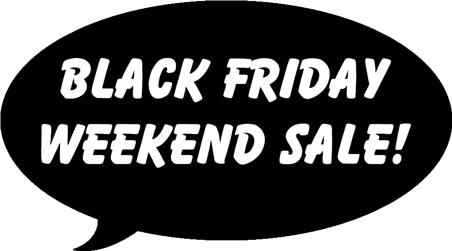 Black Friday Weekend Sale Bubble PNG