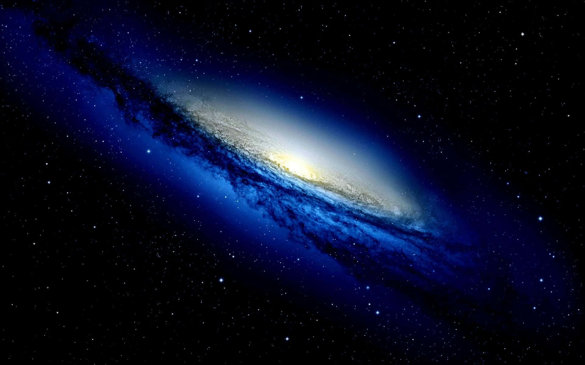 Majestic Black Galaxy Background