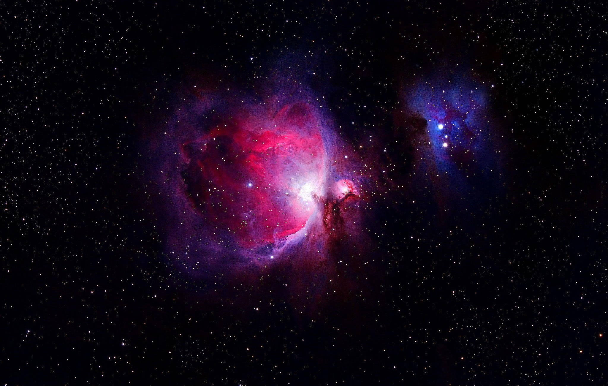 Galaxianegra Azul Rojo Nebulosas Fondo de pantalla