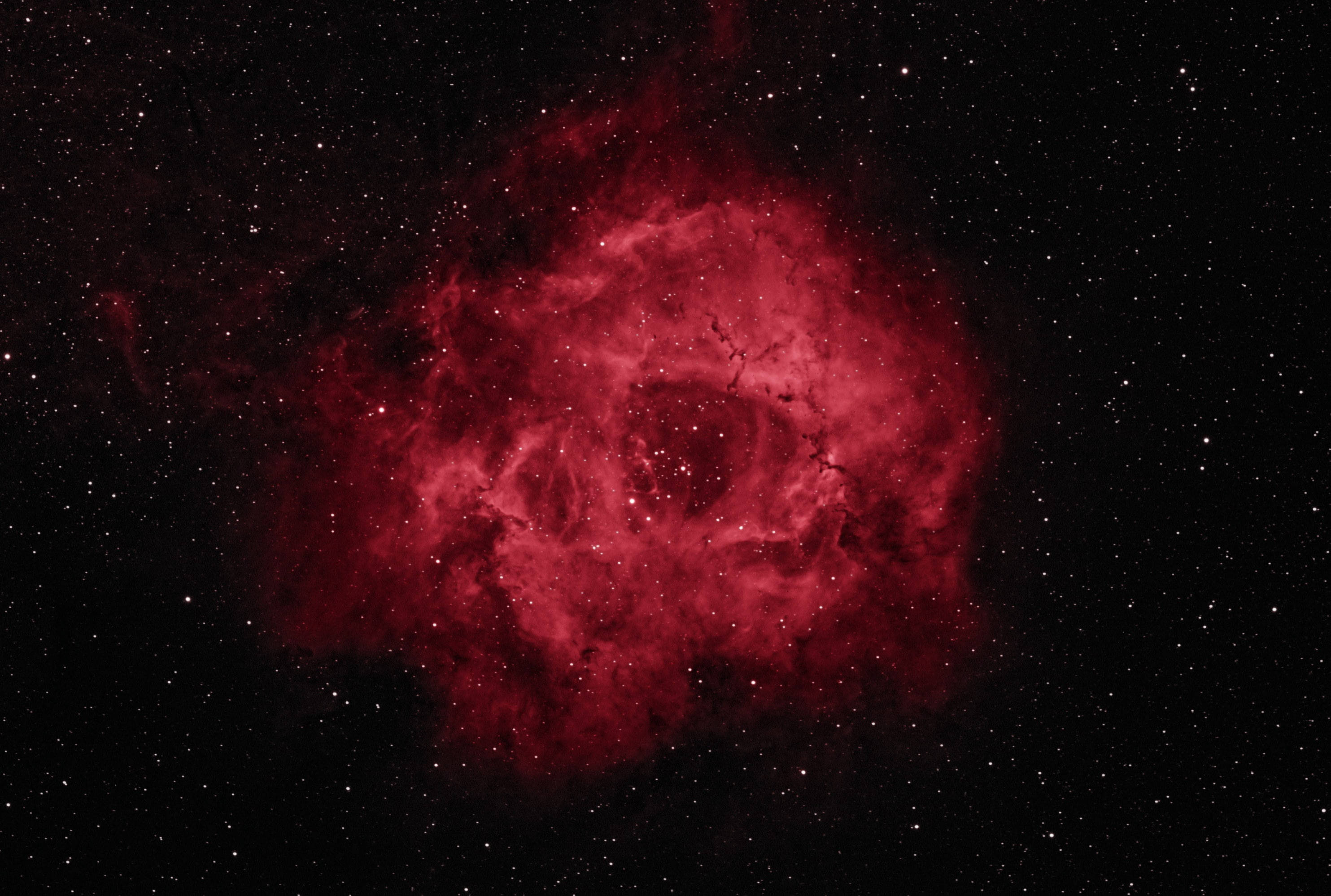Galassianera E Nebulosa Rossa Sfondo
