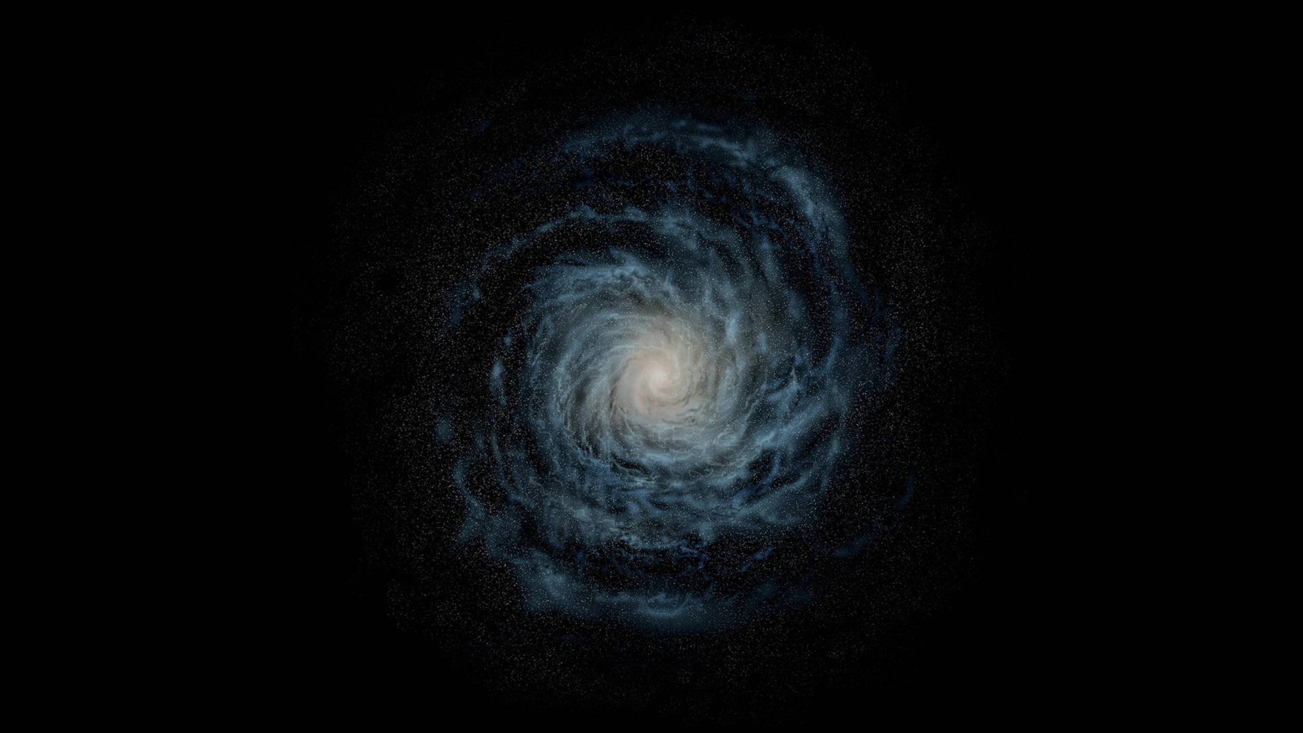 Black Galaxy Spiral Wallpaper