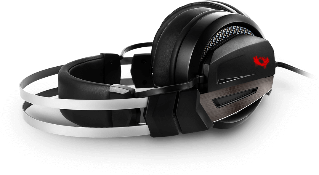 Black Gaming Headsetwith Mic PNG