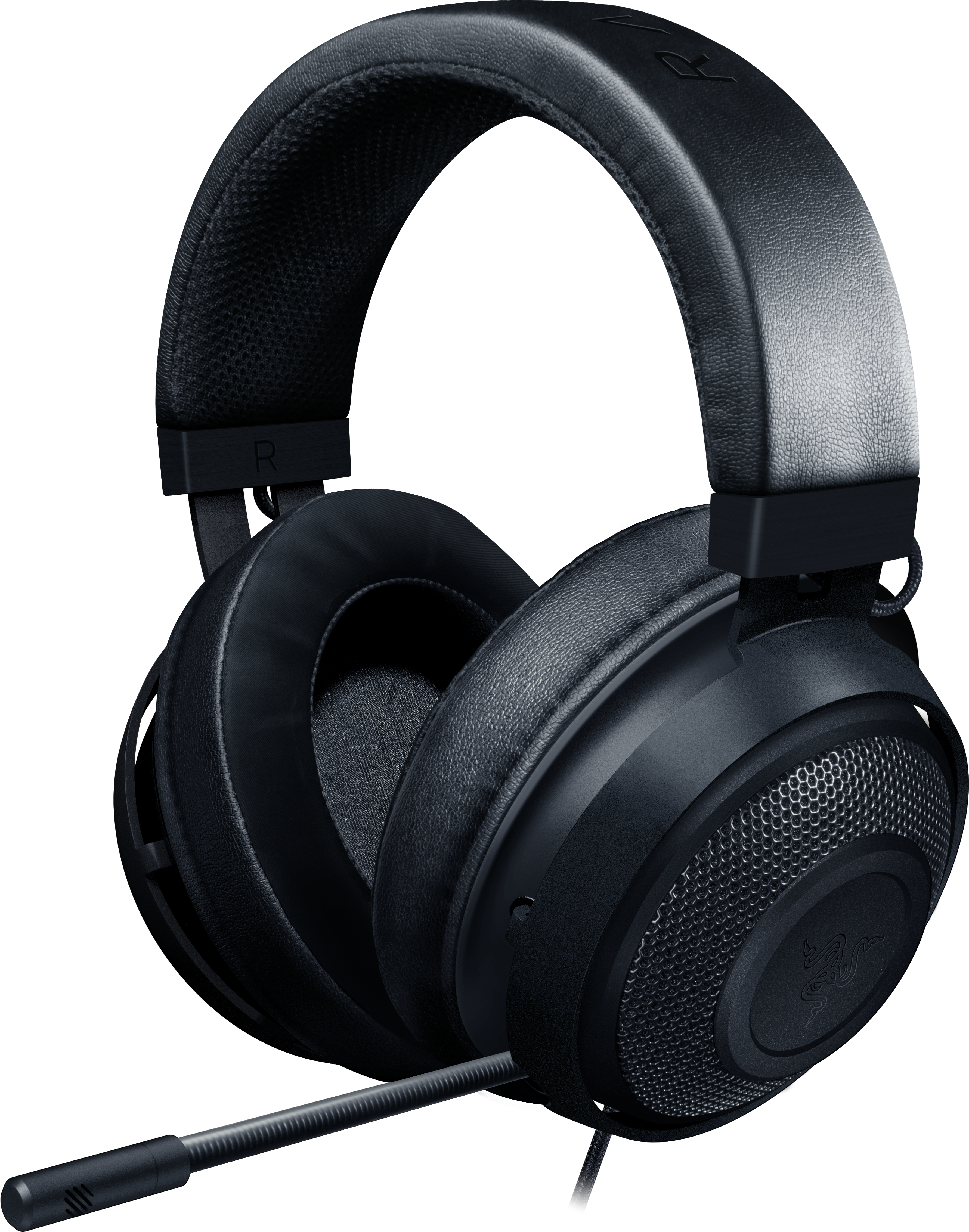 Black Gaming Headsetwith Microphone PNG