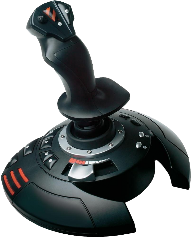 Black Gaming Joystick Isolated PNG