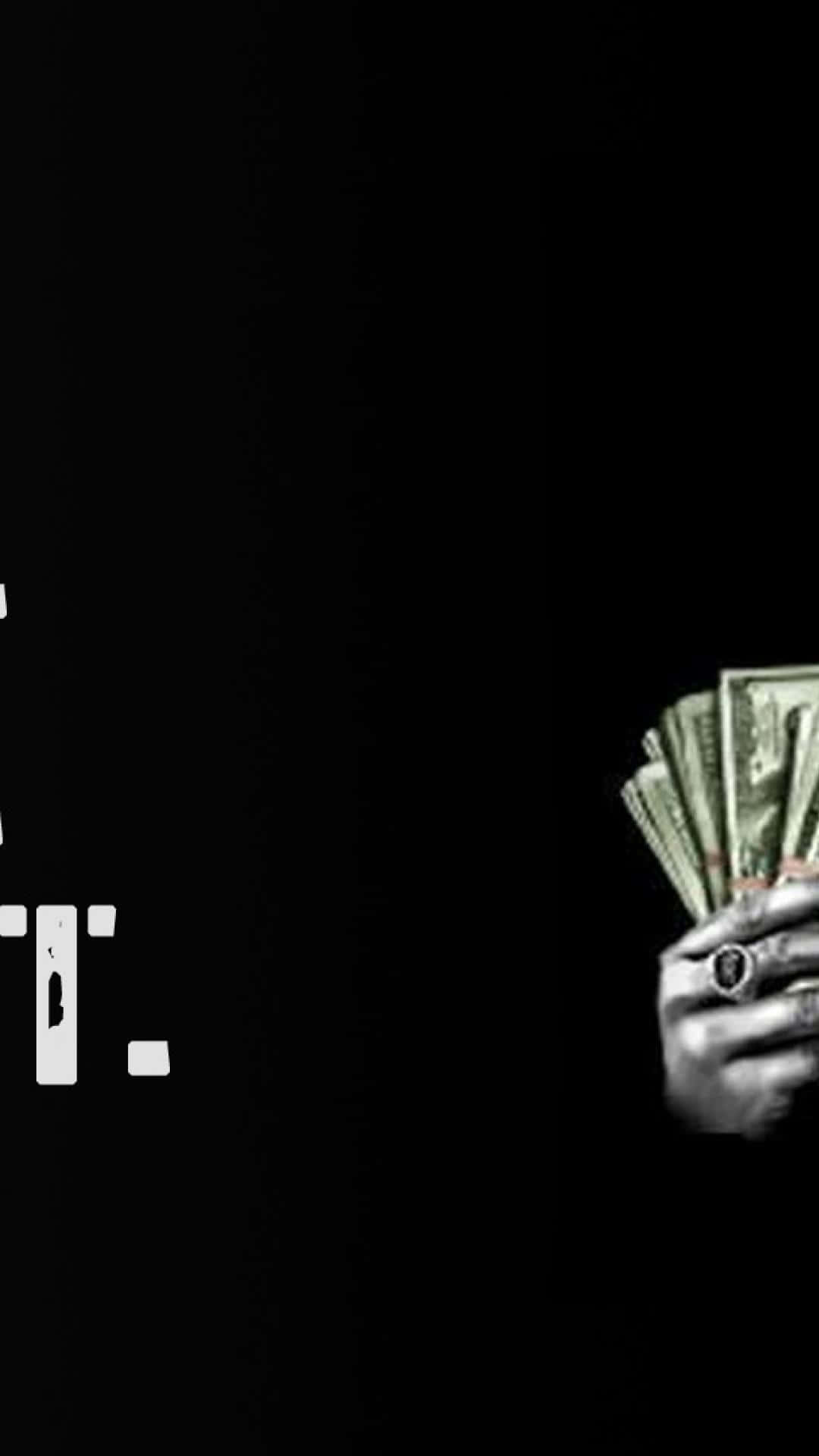 A Black Background With The Words Money Money Money Wallpaper